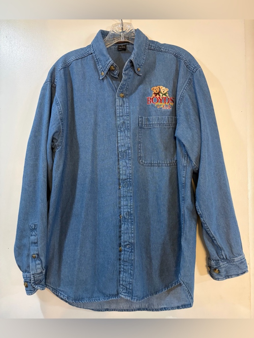 Vintage UltraClub Collection Boyds Bears Country Denim Top Womens Sz S